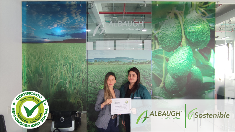 Albaugh Colombia receives Social Responsibility certificate