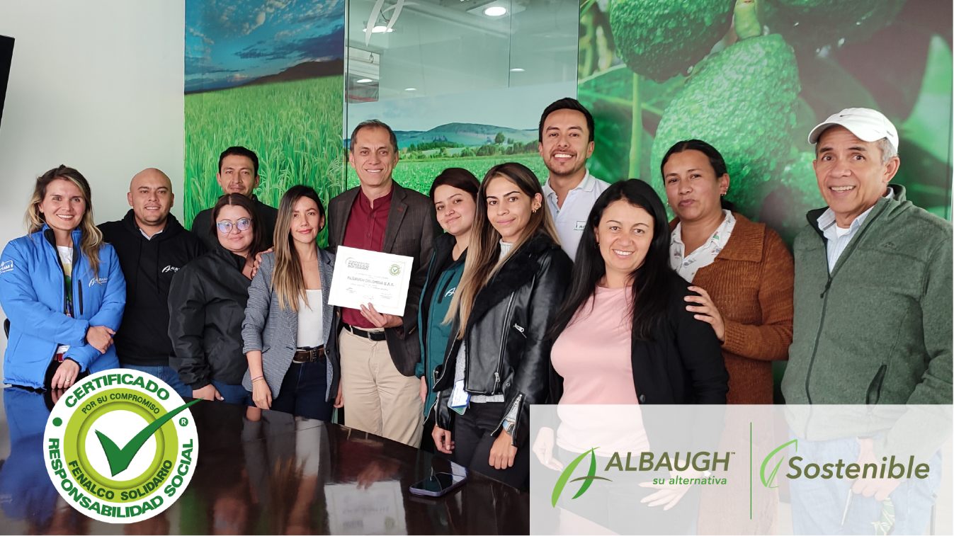 Albaugh Colombia recibe certificado de Responsabilidad social
