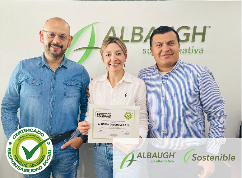 Albaugh Colombia recibe certificado de Responsabilidad social