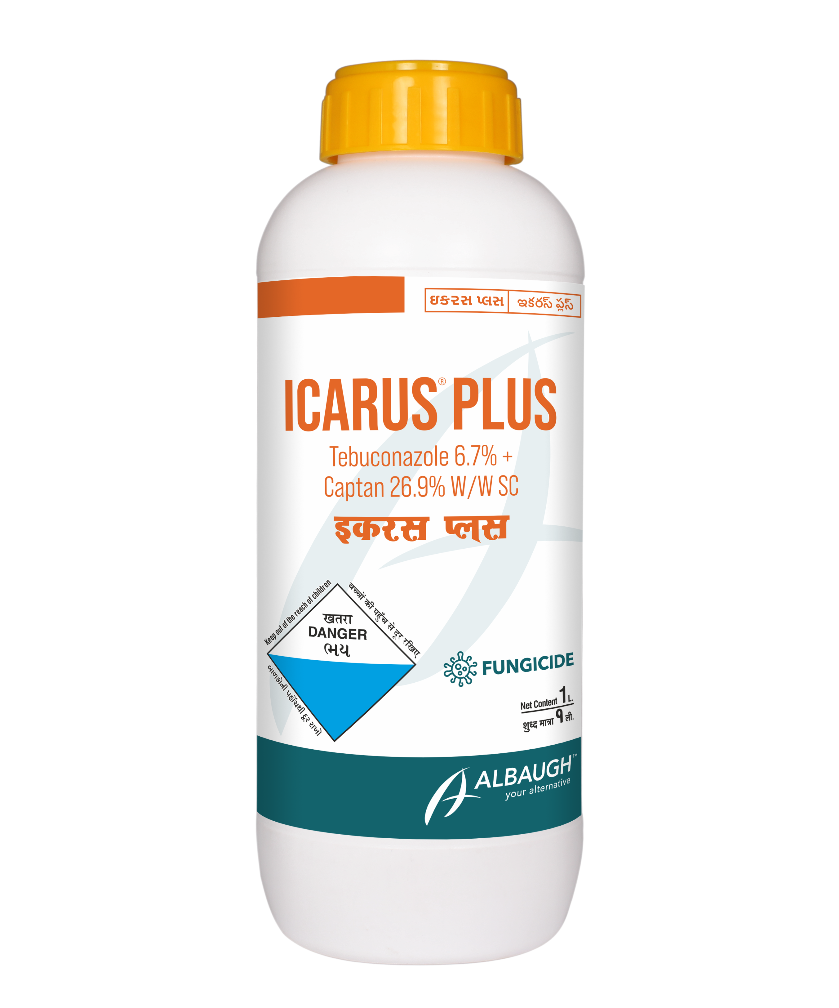 Icarus Plus:  Tebuconazole 6.7% + Captan 26.9% SC