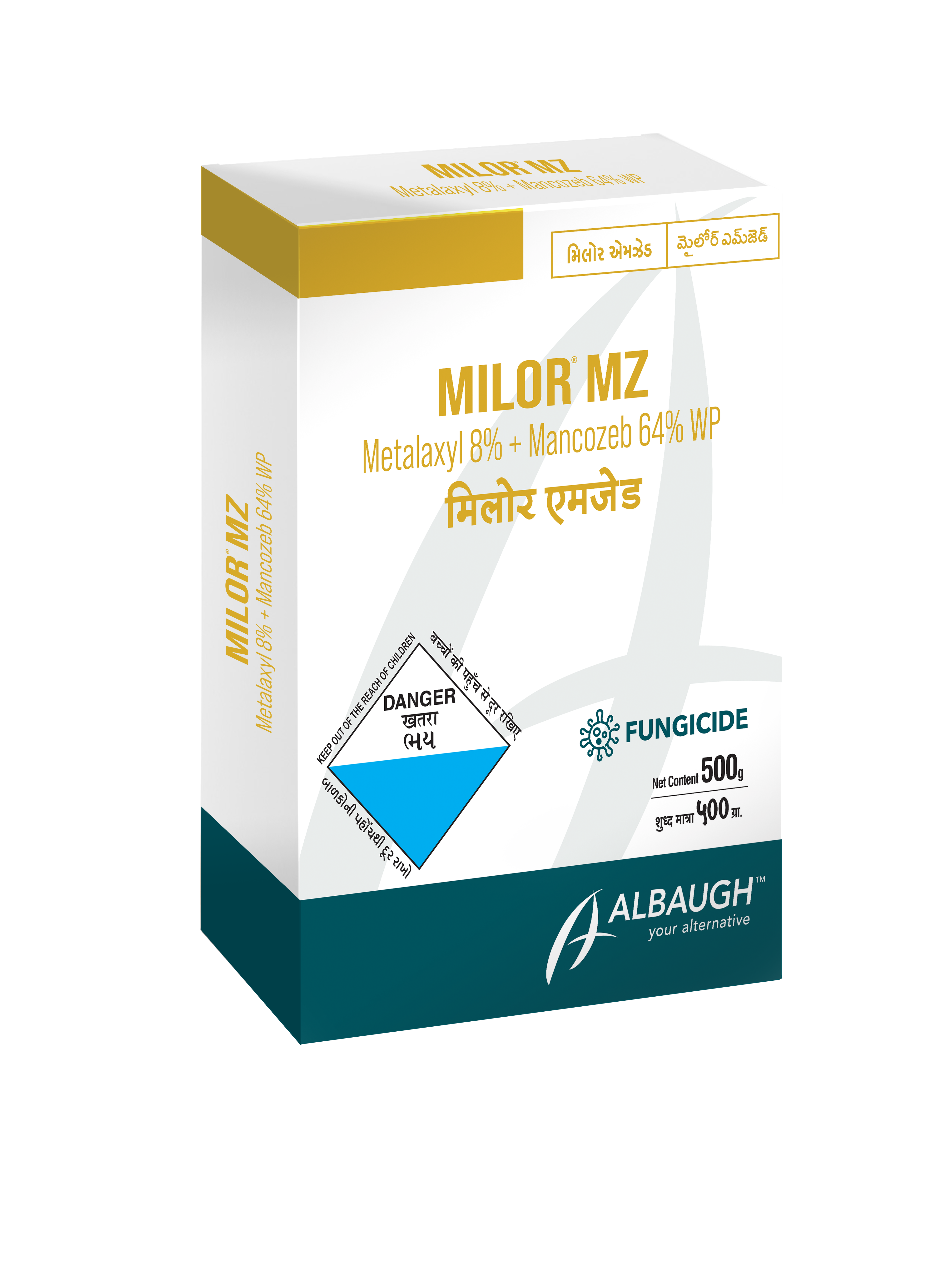 Milor MZ: Metalaxyl 8% + Mancozeb 64% WP