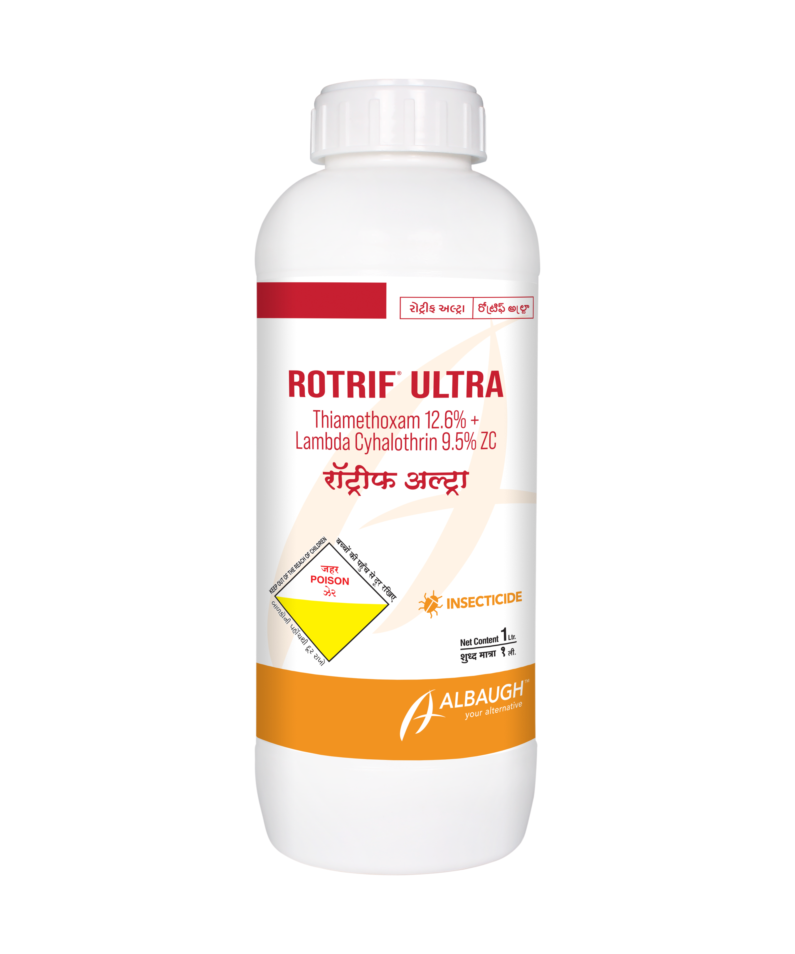 Rotrif Ultra: Thiamethoxam 12.6% + Lambda Cyhalothrin 9.5% ZC